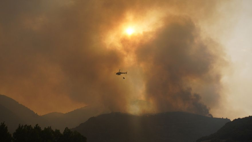 Incendio en el entorno del campo de tiro
